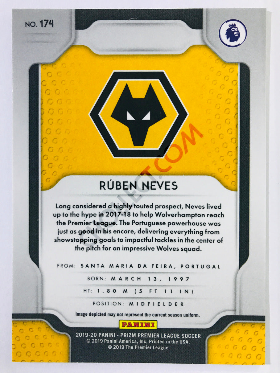 Ruben Neves - Wolverhampton Wanderers RC 2019-20 Panini Prizm Premier League #174