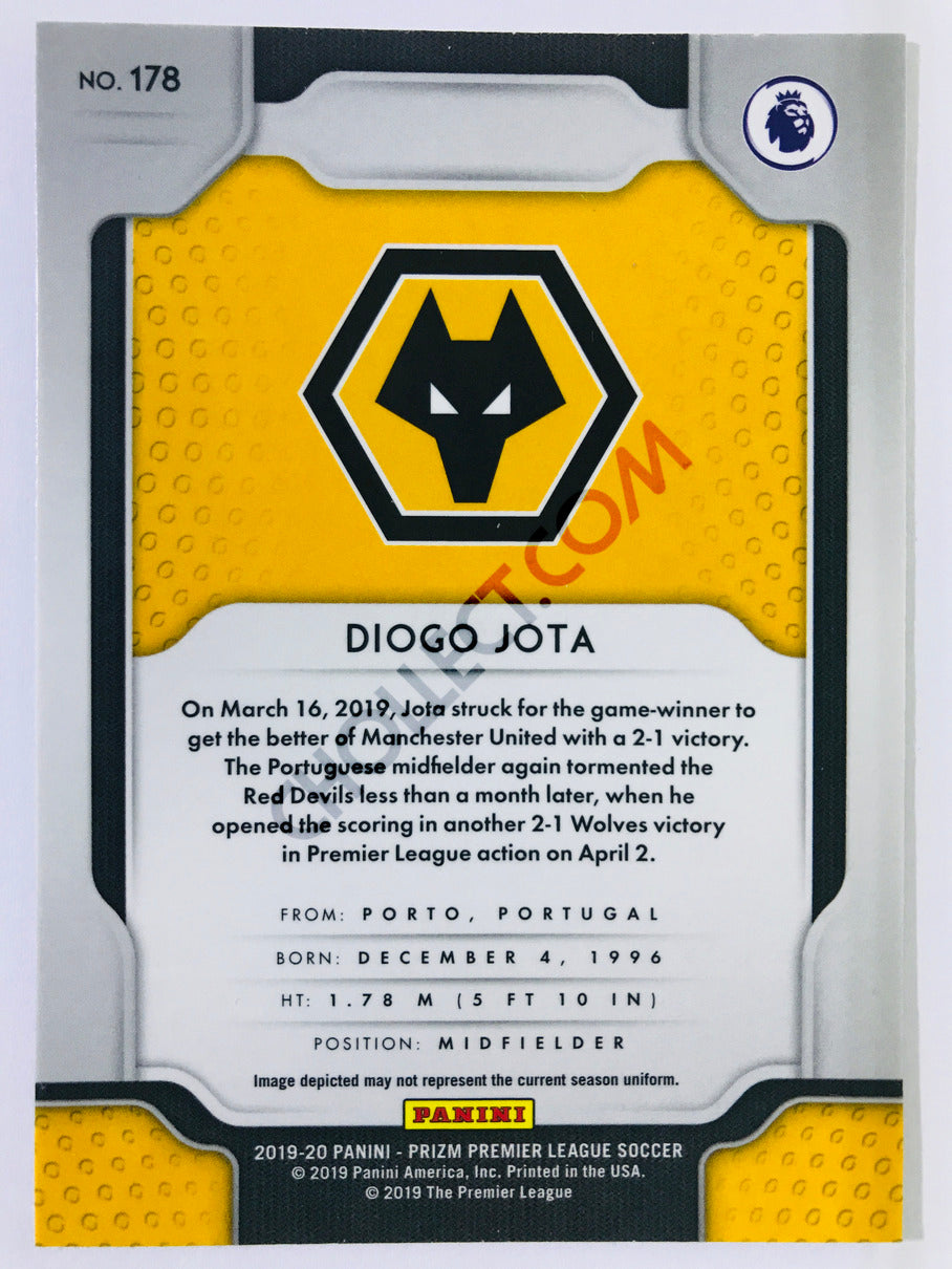 Diogo Jota - Wolverhampton Wanderers 2019-20 Panini Prizm Premier League #178