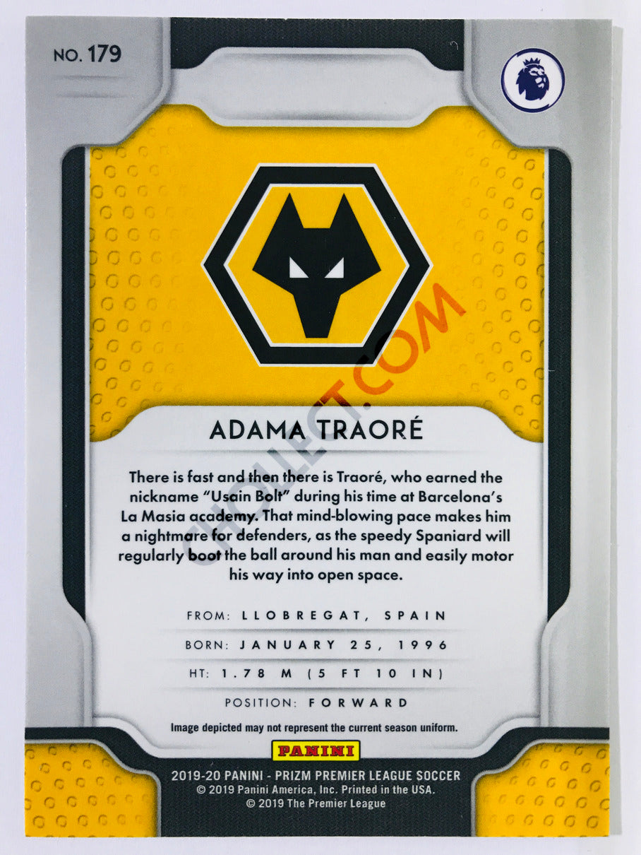 Adama Traore - Wolverhampton Wanderers 2019-20 Panini Prizm Premier League RC Rookie #179