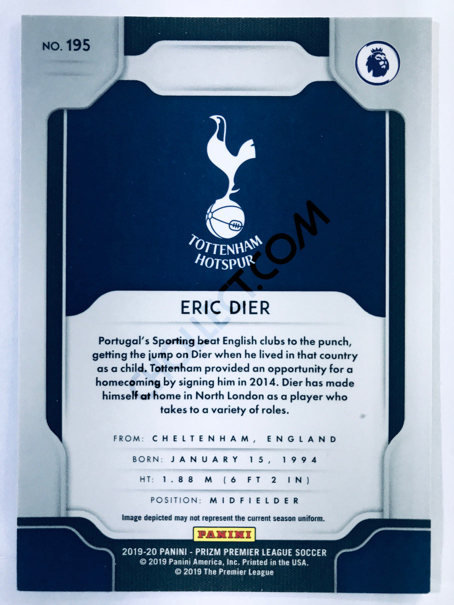 Eric Dier - Tottenham Hotspur 2019-20 Panini Prizm Premier League #195