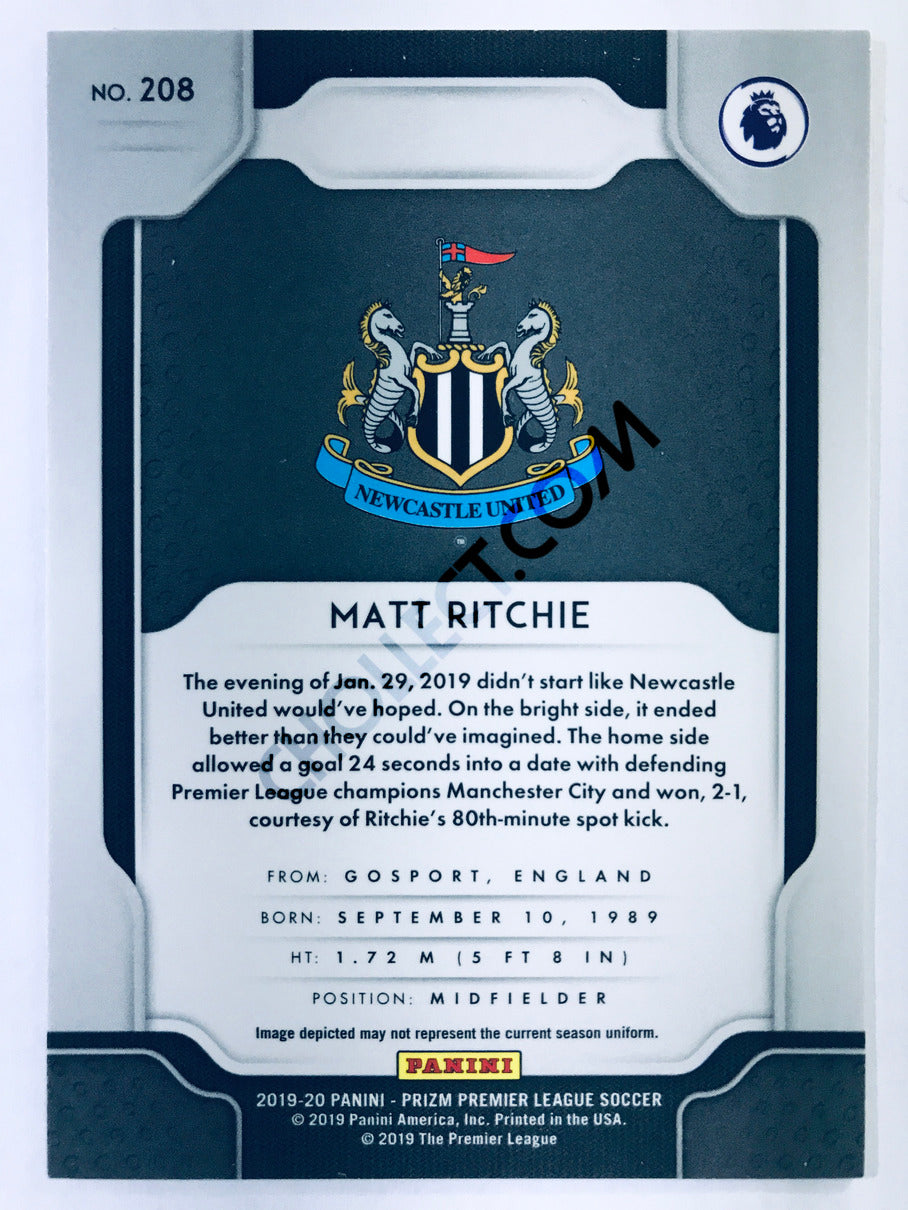 Matt Ritchie - Newcastle United 2019-20 Panini Prizm Premier League #208