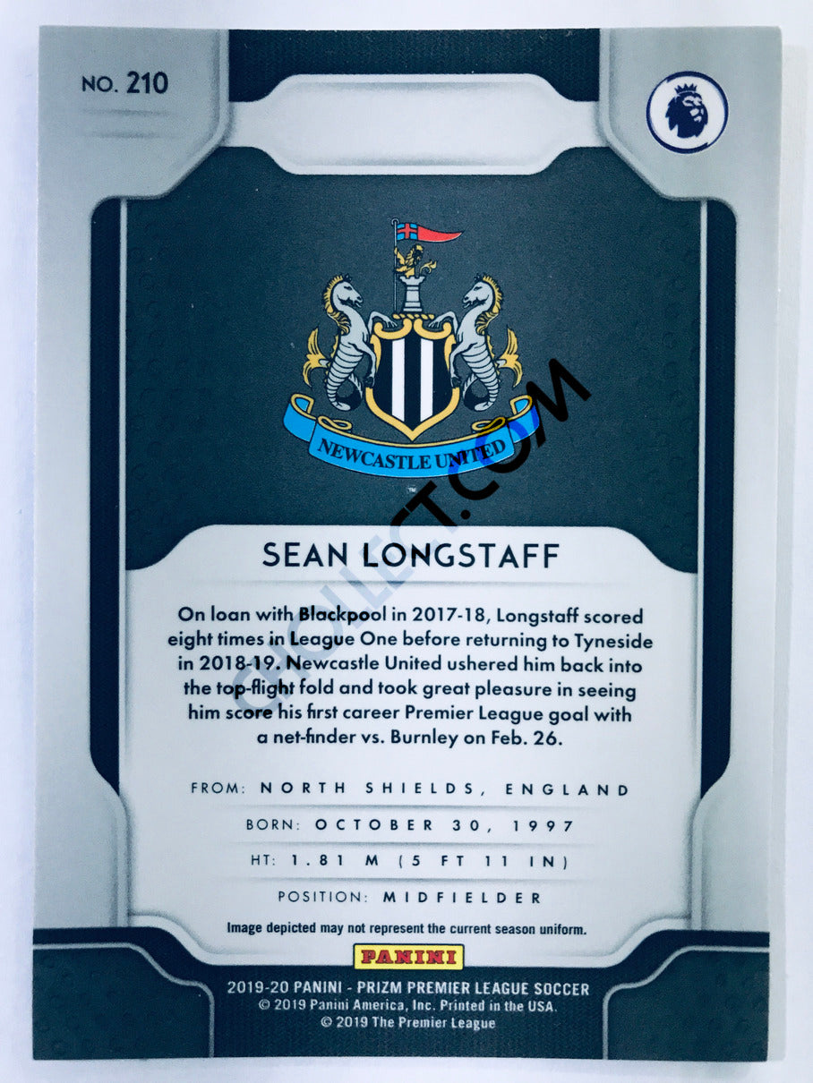 Sean Longstaff - Newcastle United 2019-20 Panini Prizm Premier League RC Rookie #210