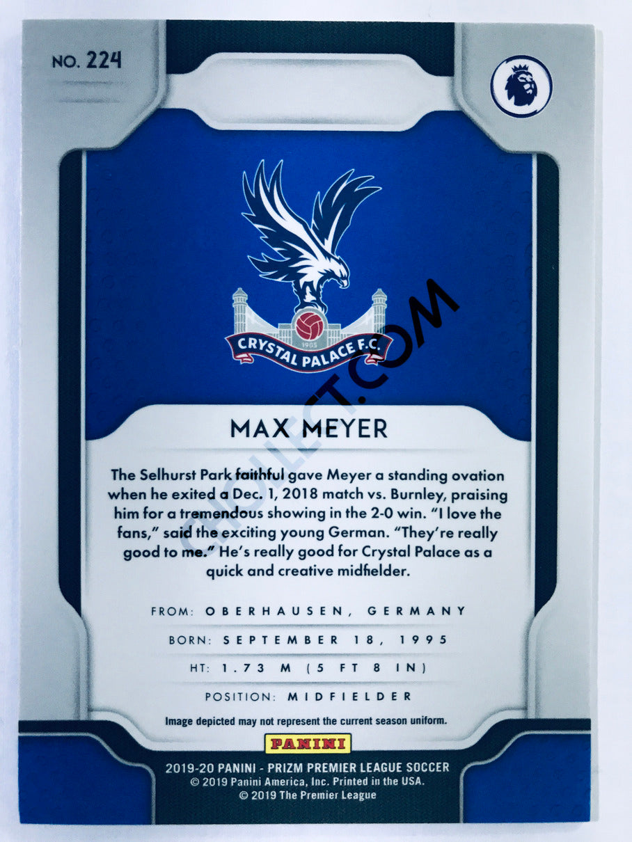 Max Meyer - Crystal Palace 2019-20 Panini Prizm Premier League #224