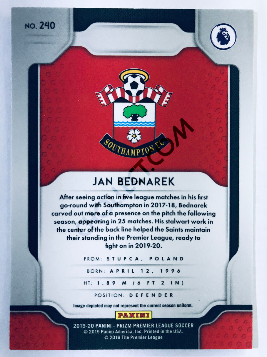 Jan Bednarek - Southampton 2019-20 Panini Prizm Premier League RC Rookie #240