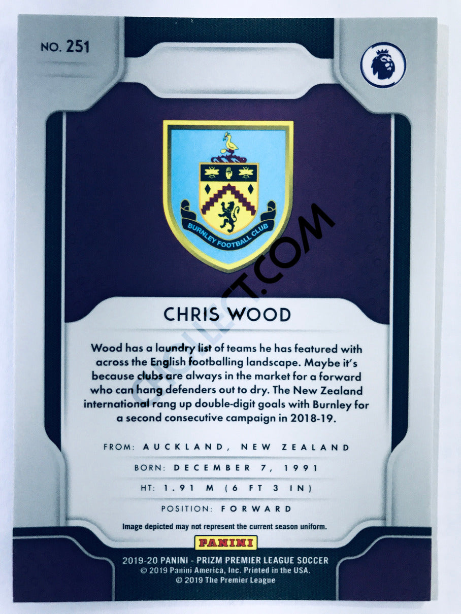 Chris Wood - Burnley 2019-20 Panini Prizm Premier League #251