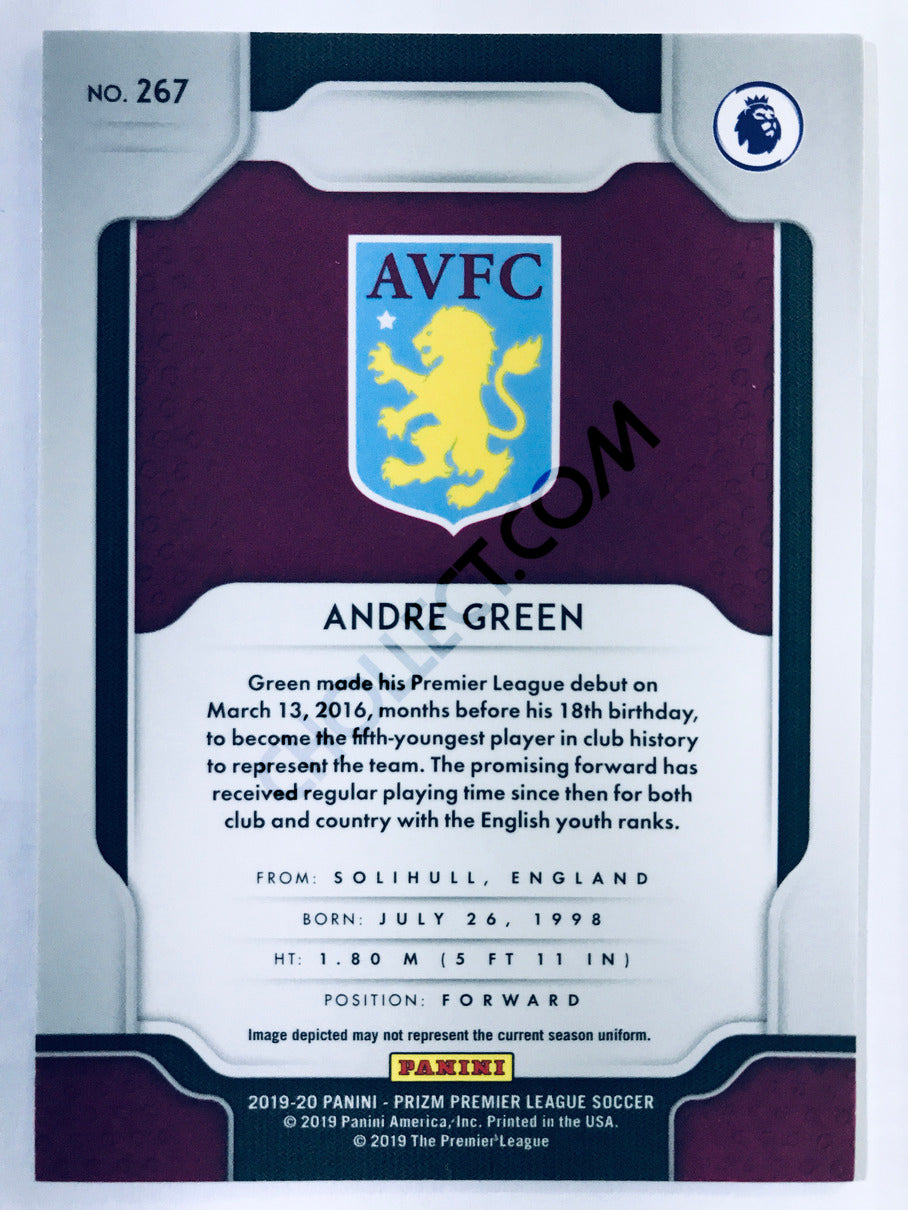 Andre Green - Aston Villa 2019-20 Panini Prizm Premier League RC Rookie #267