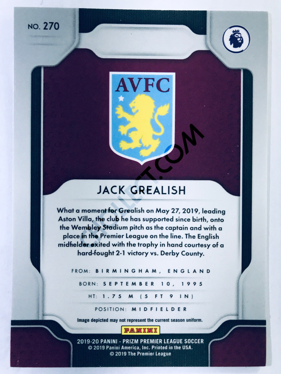 Jack Grealish - Aston Villa 2019-20 Panini Prizm Premier League #270