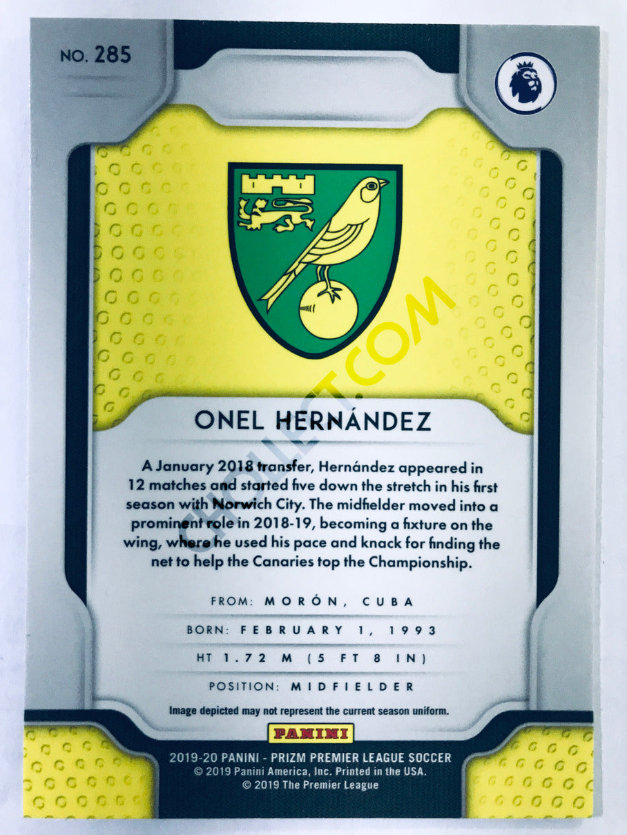 Onel Hernandez - Norwich City 2019-20 Panini Prizm Premier League RC Rookie #285