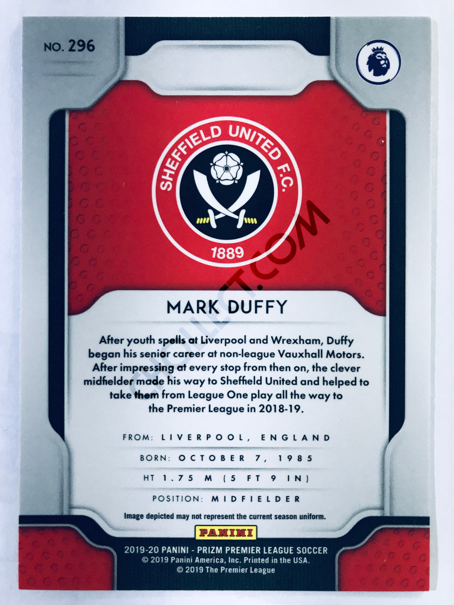 Mark Duffy - Sheffield United 2019-20 Panini Prizm Premier League RC Rookie #296