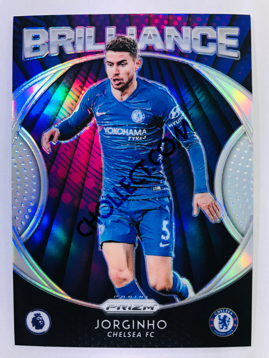 Jorginho - Chelsea FC 2019-20 Panini Prizm Premier League Brillance Insert Silver Parallel #15