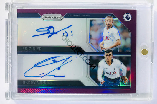 Eric Dier/Harry Winks - Tottenham Hotspur #/ 15 2019-20 Panini Prizm Premier League Dual Signatures #8