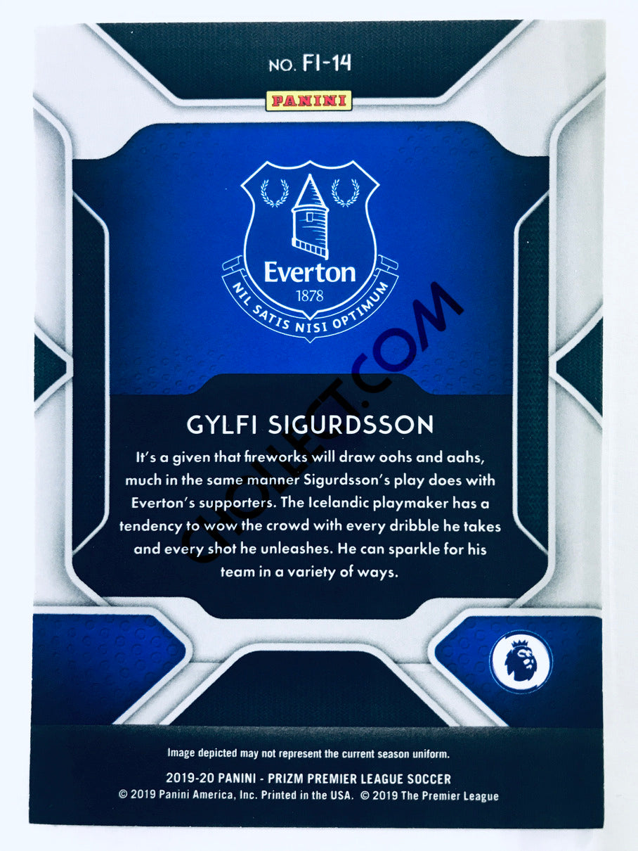 Gylfi Sigurdsson - Everton 2019-20 Panini Prizm Premier League Fireworks #14