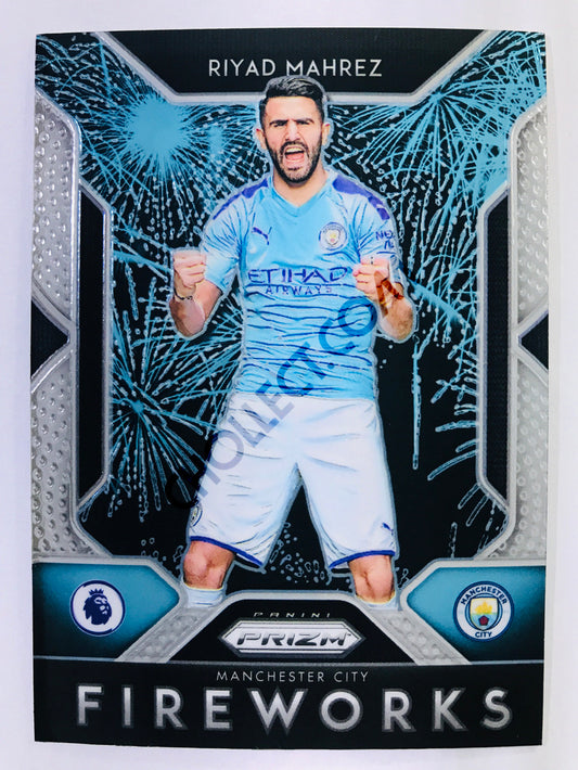 Riyad Mahrez - Manchester City 2019-20 Panini Prizm Premier League Fireworks #15