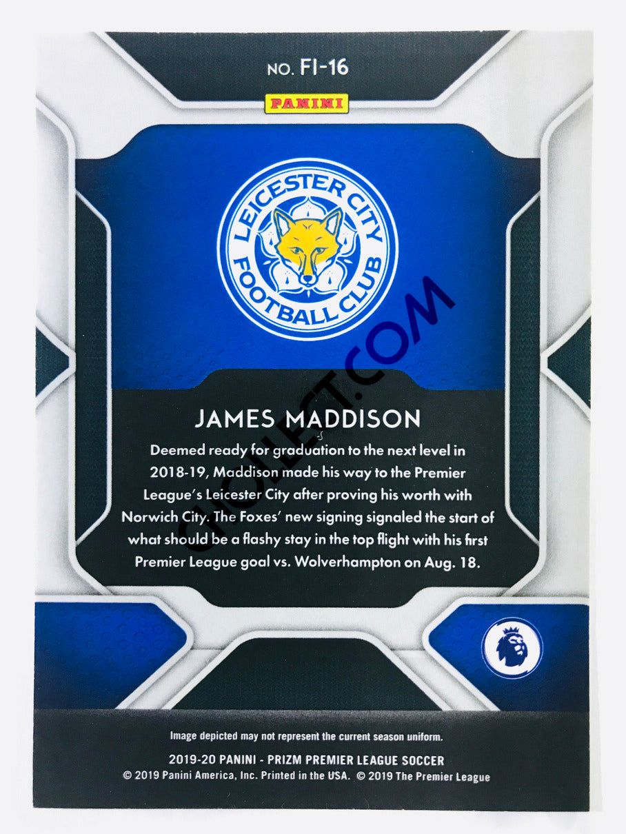 James Maddison - Leicester City 2019-20 Panini Prizm Premier League Fireworks #16