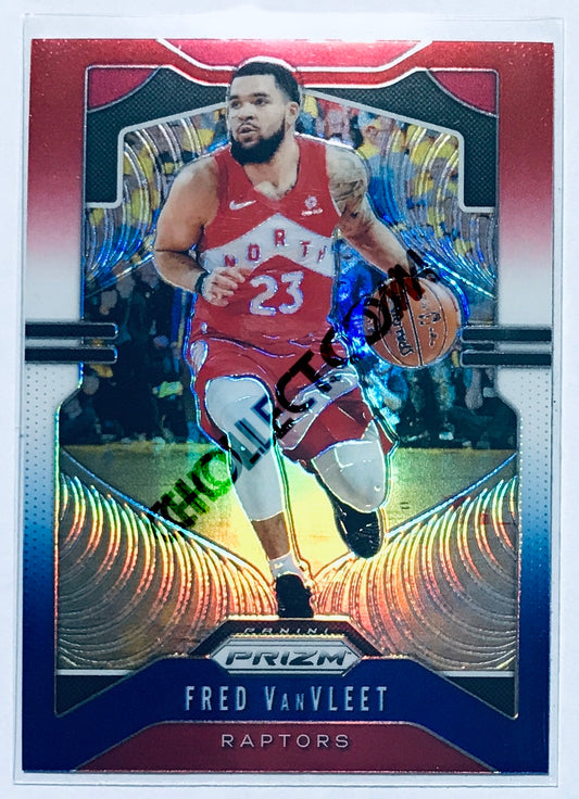 Fred VanVleet - Toronto Raptors 2019-20 Panini Prizm Red/White/Blue Parallel #157