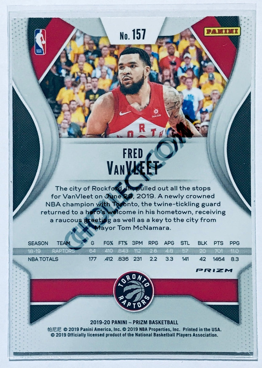 Fred VanVleet - Toronto Raptors 2019-20 Panini Prizm Red/White/Blue Parallel #157