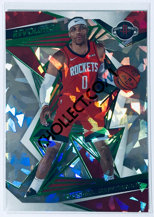 Russell Westbrook - Houston Rockets 2019-20 Panini Revolution New Year #61 Emerald Parallel /88