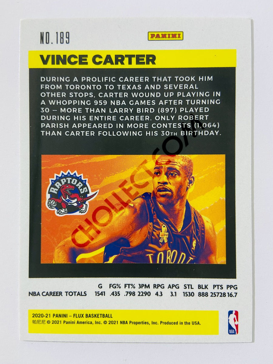 Vince Carter – Toronto Raptors 2020-21 Panini Flux #189