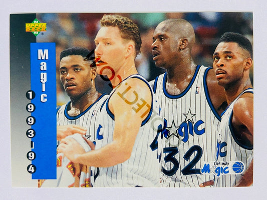 Shaquille O'Neal - Orlando Magic 1993 Upper Deck 1993-94 Magic Schedule #228