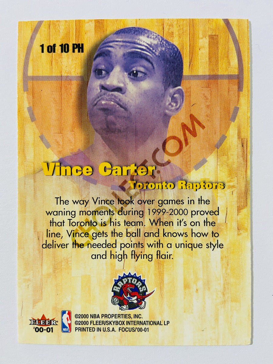 Vince Carter – Toronto Raptors 2000-01 Fleer Focus Planet Hardwood #1