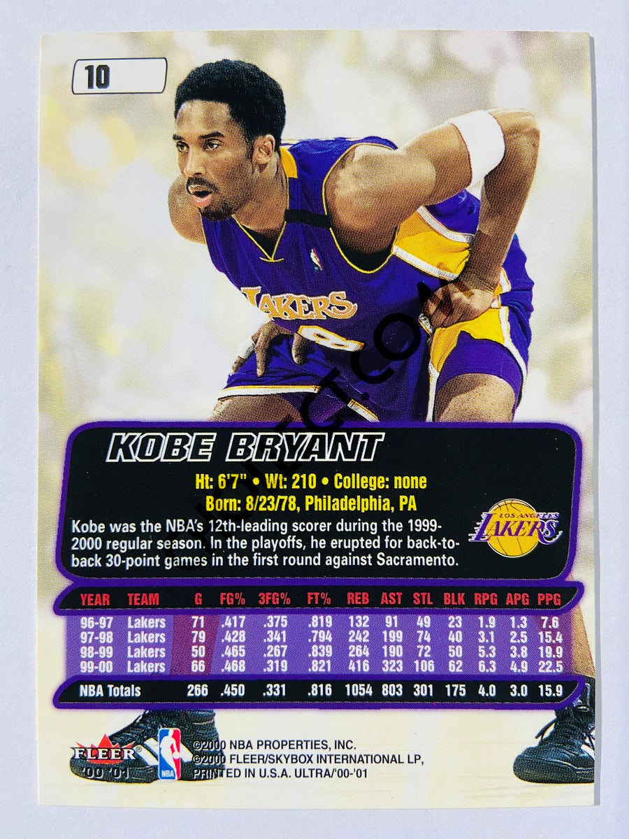 Kobe Bryant - Los Angeles Lakers 2000-01 Fleer Ultra #10