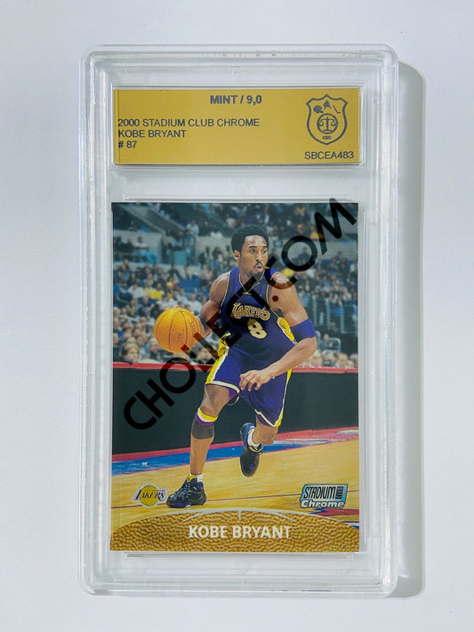 Kobe Bryant - Los Angeles Lakers 2000-01 Topps Stadium Club Chrome #87 [GS MT 9] SN: SBCEA483