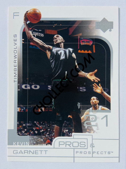 Kevin Garnett - Minnesota Timberwolves 2001 Upper Deck Pros & Prospects #48