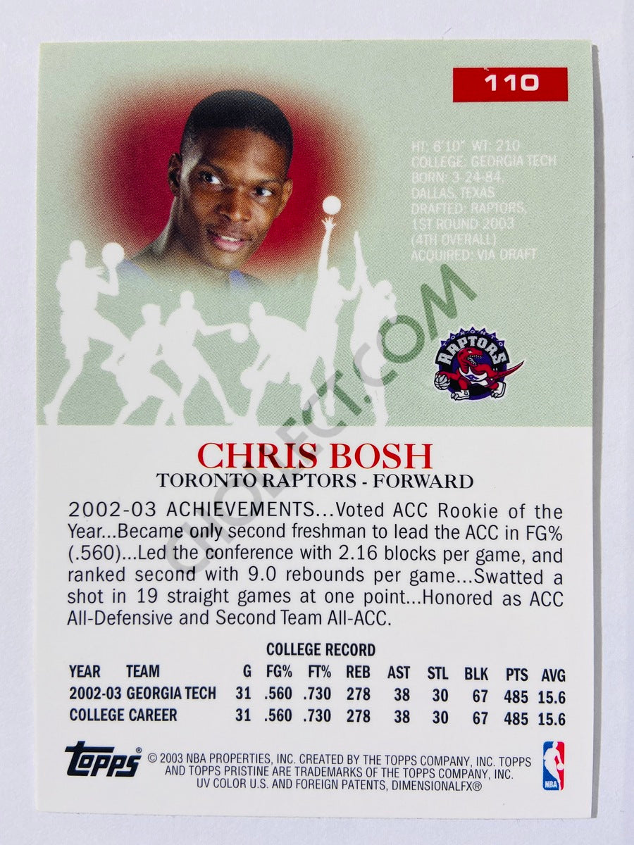 Chris Bosh - Toronto Raptors 2003-04 Topps Rookie #110