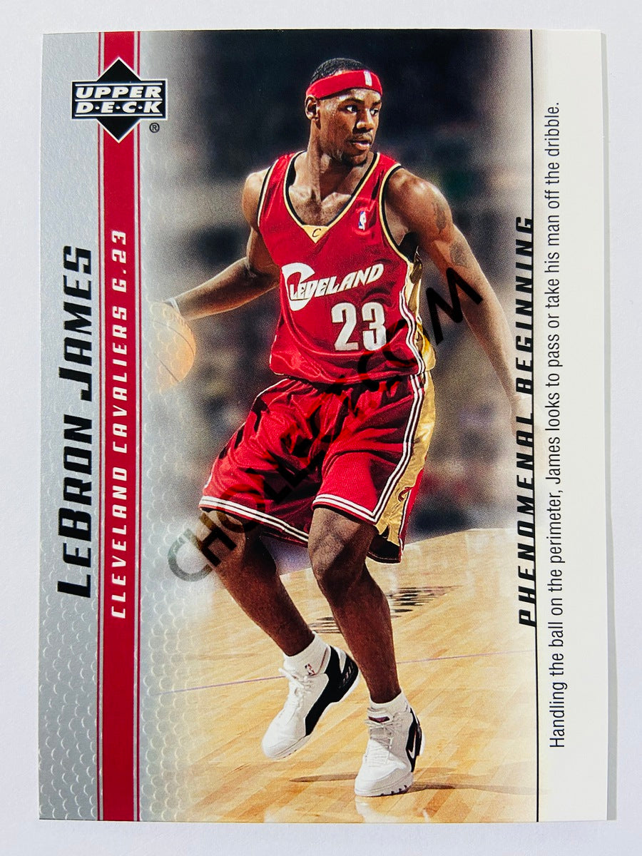 LeBron James - Cleveland Cavaliers 2003-04 Upper Deck Phenomenal Beginning Rookie Card #2