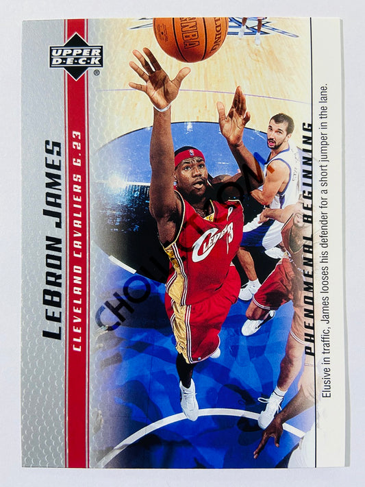 LeBron James - Cleveland Cavaliers 2003-04 Upper Deck Phenomenal Beginning Rookie Card #6