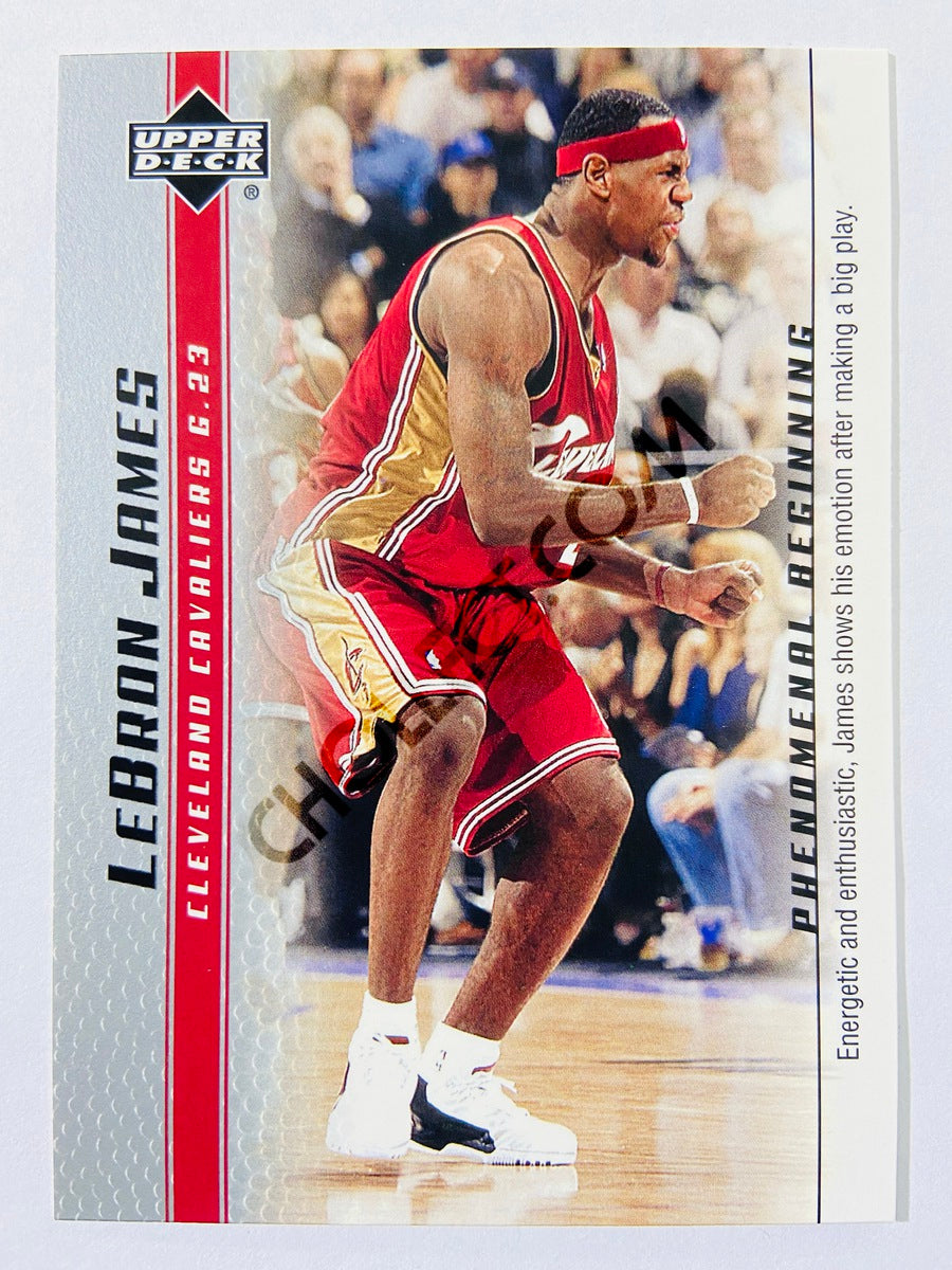 LeBron James - Cleveland Cavaliers 2003-04 Upper Deck Phenomenal Beginning Rookie Card #8