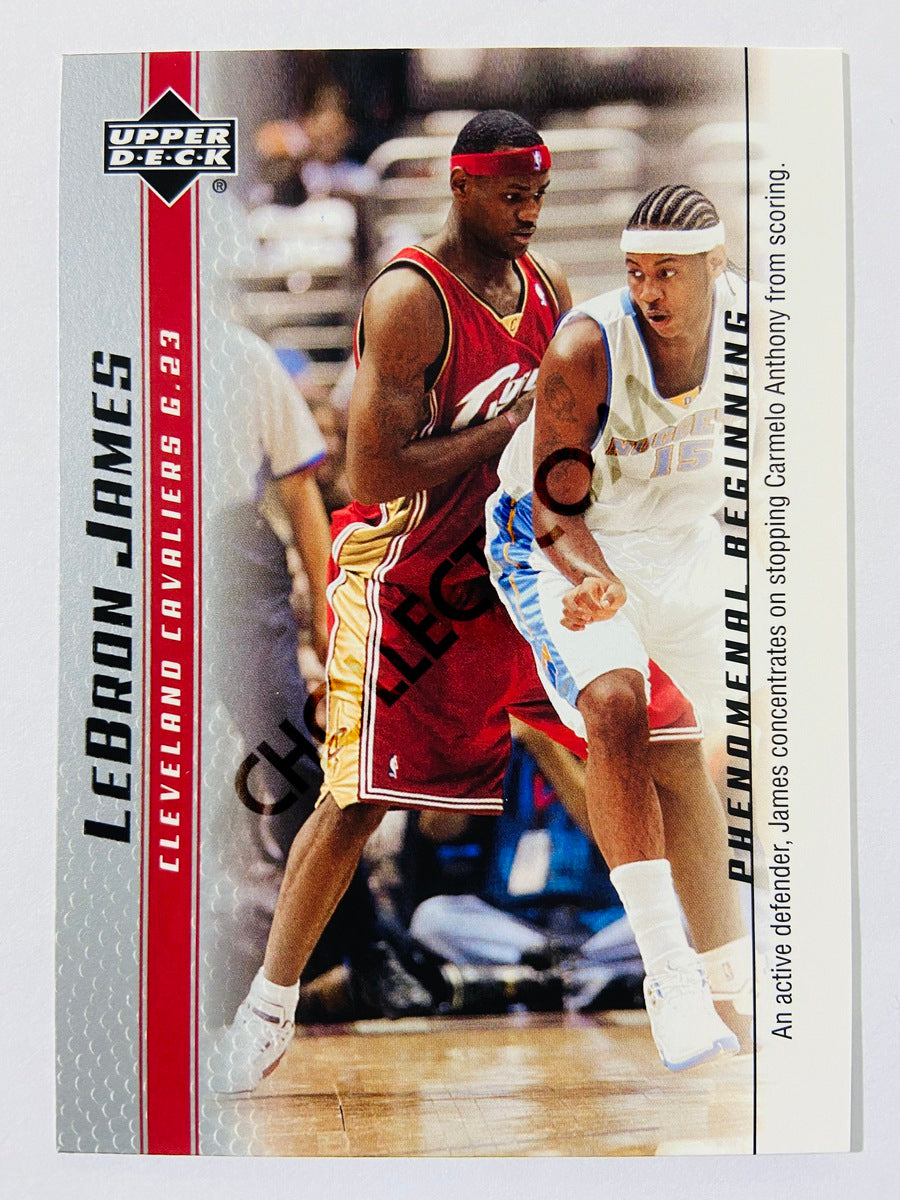 LeBron James - Cleveland Cavaliers 2003-04 Upper Deck Phenomenal Beginning Rookie Card #9