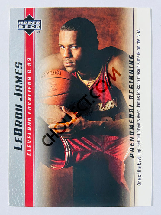 LeBron James - Cleveland Cavaliers 2003-04 Upper Deck Phenomenal Beginning Rookie Card #10