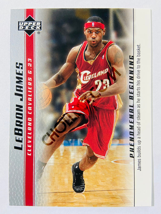 LeBron James - Cleveland Cavaliers 2003-04 Upper Deck Phenomenal Beginning Rookie Card #11