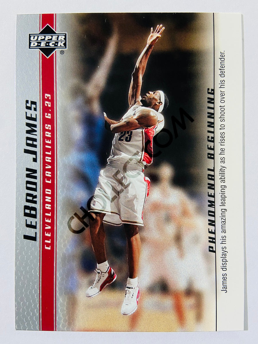 LeBron James - Cleveland Cavaliers 2003-04 Upper Deck Phenomenal Beginning Rookie Card #12