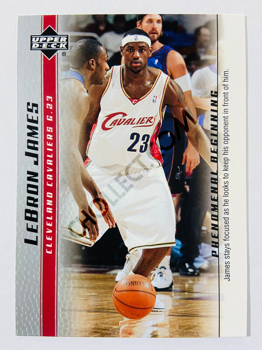 LeBron James - Cleveland Cavaliers 2003-04 Upper Deck Phenomenal Beginning Rookie Card #14