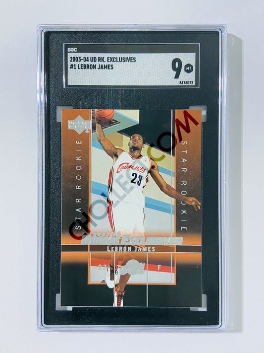 LeBron James - Cleveland Cavaliers 2003-04 Upper Deck Rookie Exclusives Star Rookie #1 [SGC 9] SN: 8478072