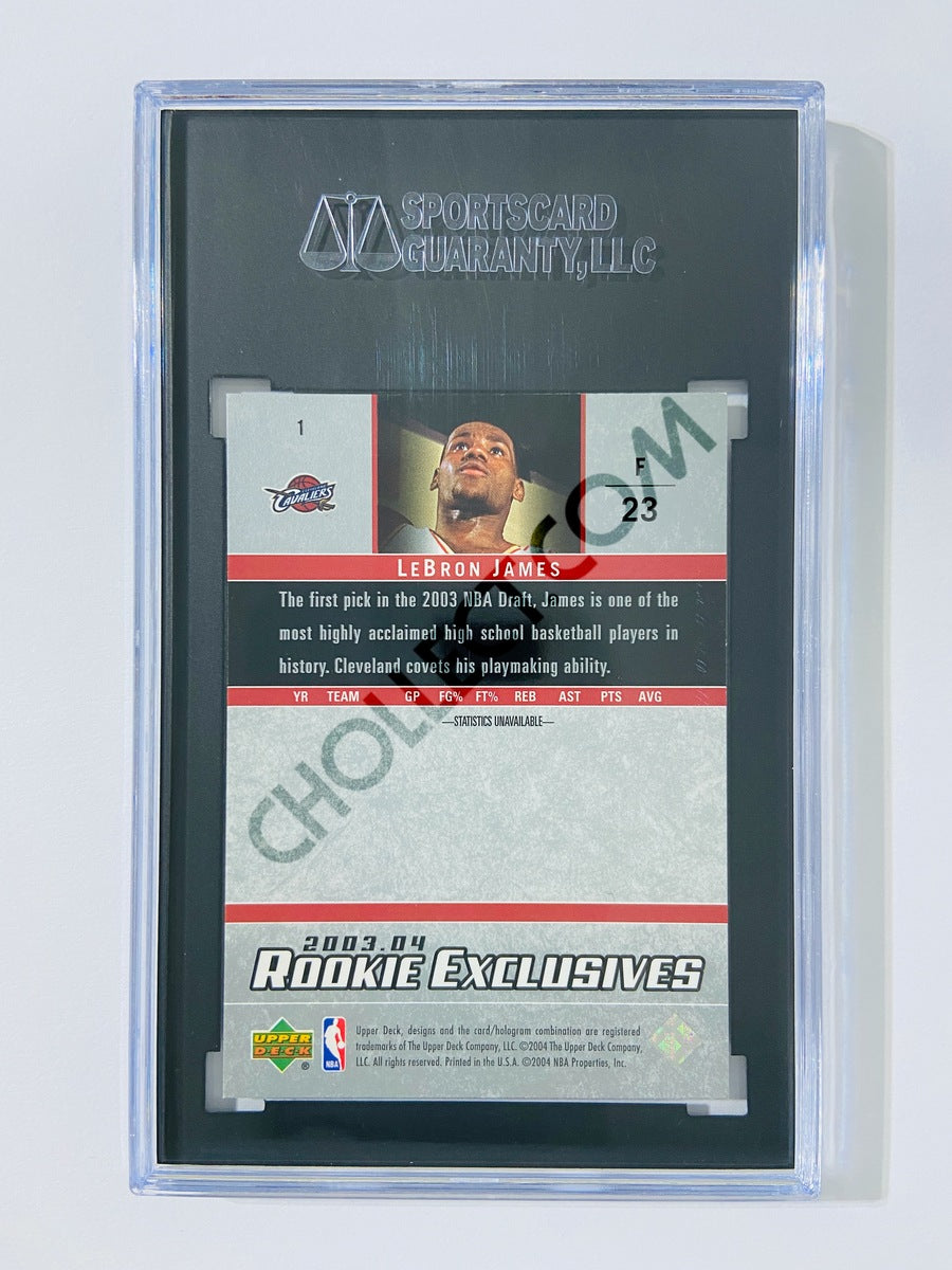 LeBron James - Cleveland Cavaliers 2003-04 Upper Deck Rookie Exclusives Star Rookie #1 [SGC 9] SN: 8478072