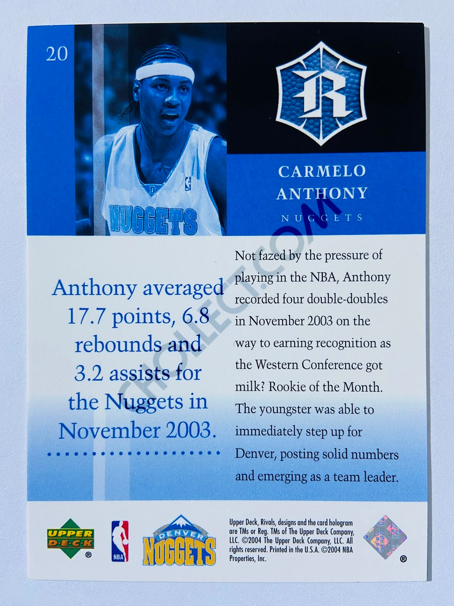 Carmelo Anthony - Denver Nuggets 2004-05 Upper Deck Rivals #20