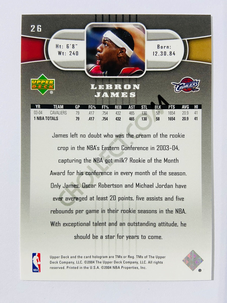 Lebron James – Cleveland Cavaliers 2004-05 Upper Deck #26