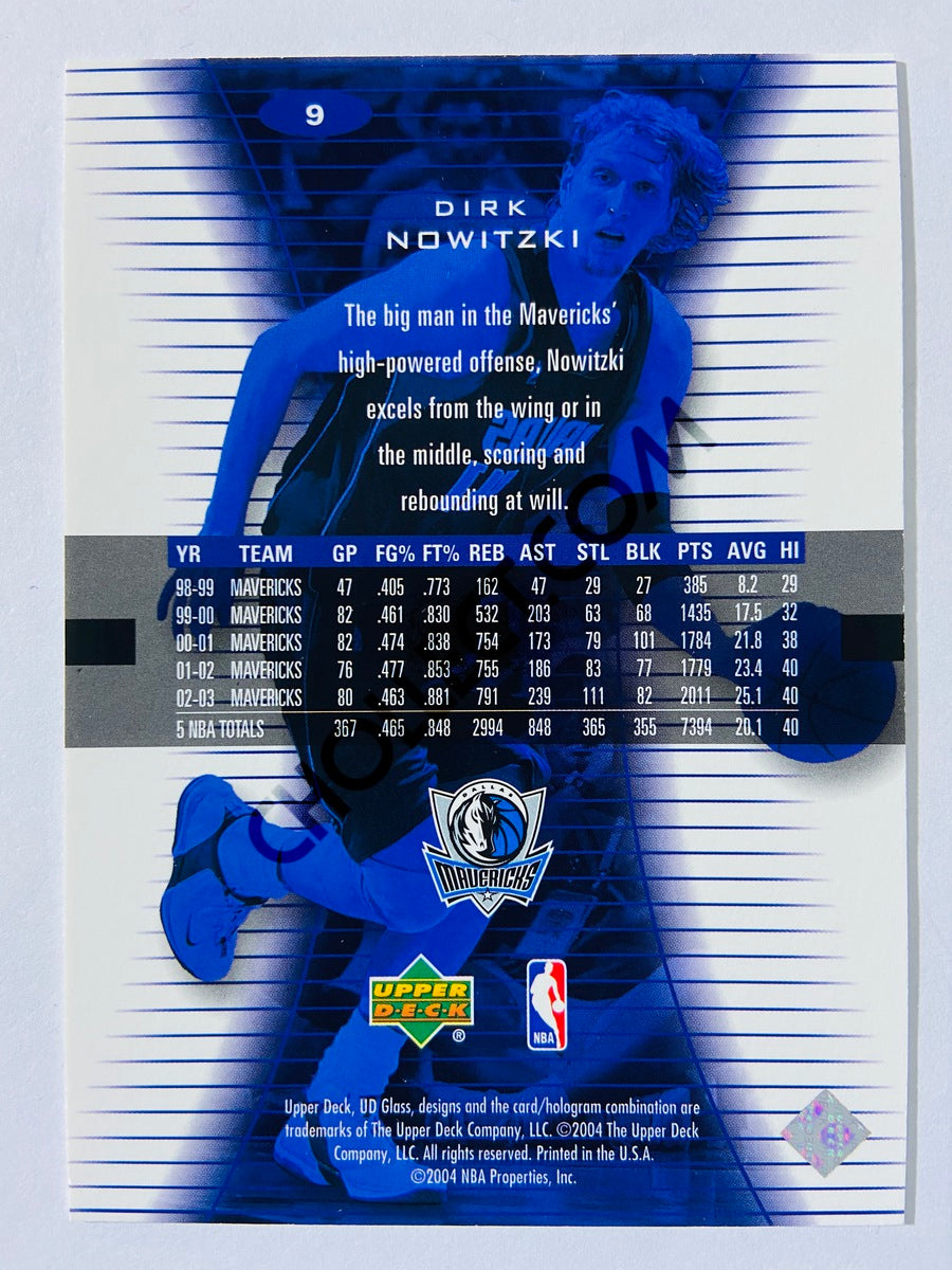 Dirk Nowitzki - Dallas Mavericks 2004 Upper Deck UD Glass #9