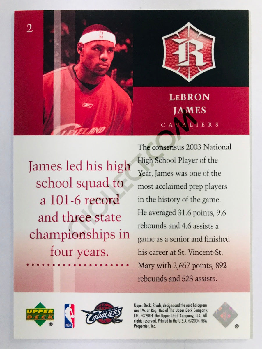 LeBron James - Cleveland Cavaliers 2004-05 Upper Deck Rivals #2