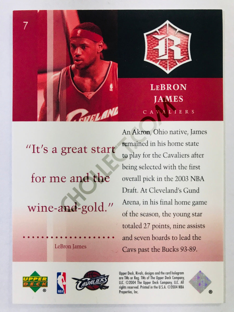 LeBron James - Cleveland Cavaliers 2004-05 Upper Deck Rivals #7