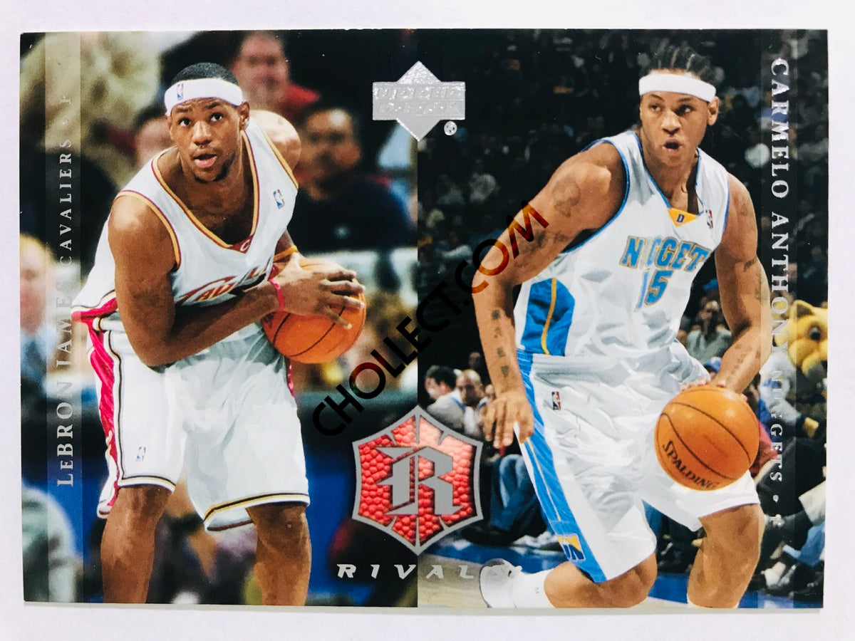 LeBron James - Cleveland Cavaliers / Carmelo Anthony - Denver Nuggets 2004-05 Upper Deck Rivals #29