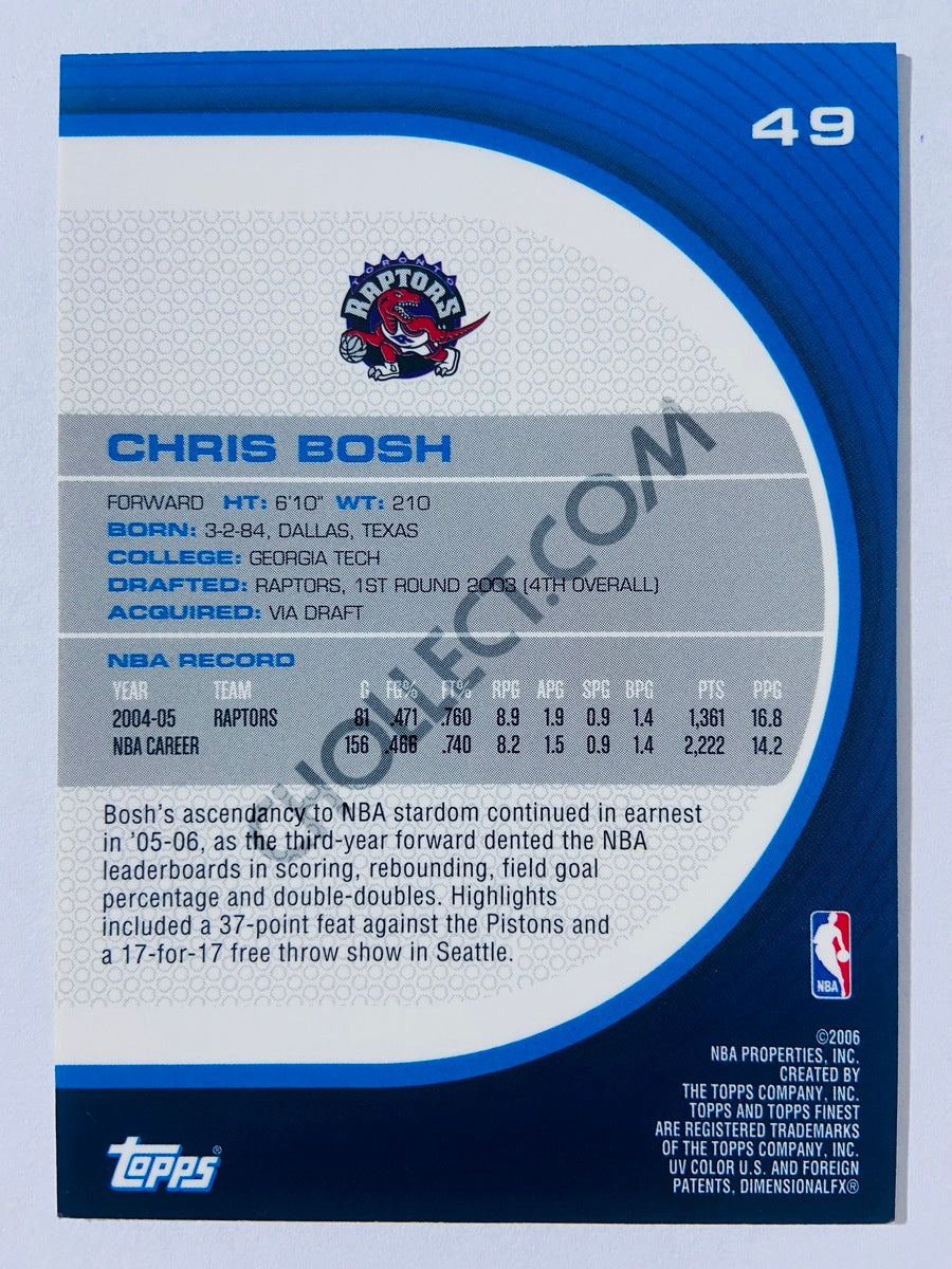 Chris Bosh - Toronto Raptors 2005-06 Topps Finest #49