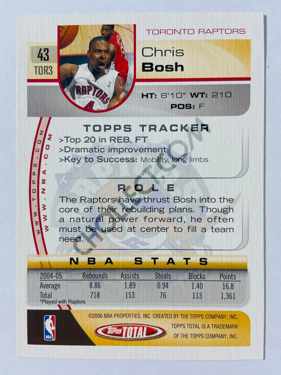 Chris Bosh - Toronto Raptors 2005-06 Topps Total #43