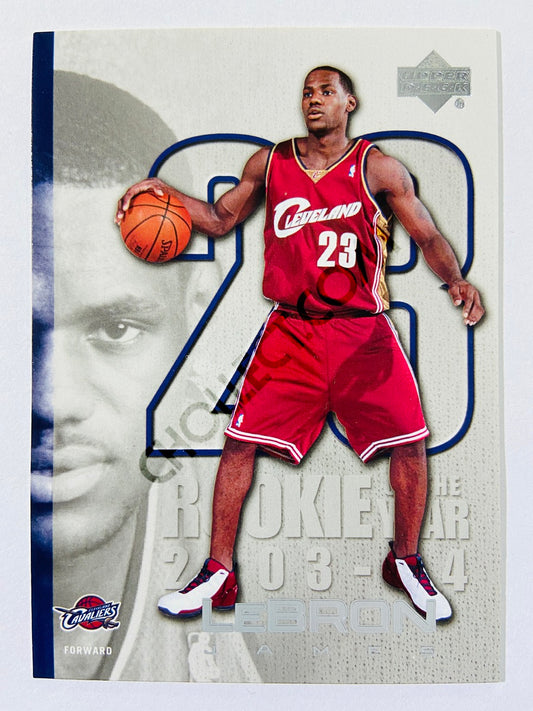 LeBron James - Cleveland Cavaliers 2005 Upper Deck Bonus Insert Rookie of the Year 2003-04 #LJ4