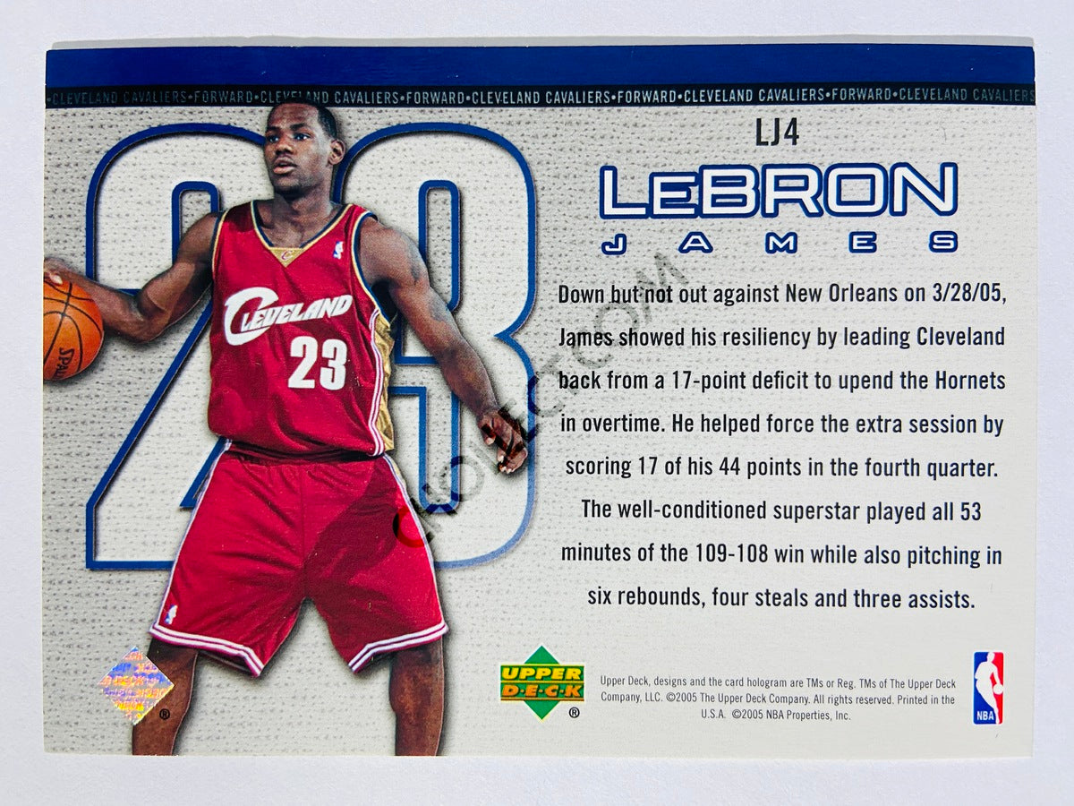 LeBron James - Cleveland Cavaliers 2005 Upper Deck Bonus Insert Rookie of the Year 2003-04 #LJ4