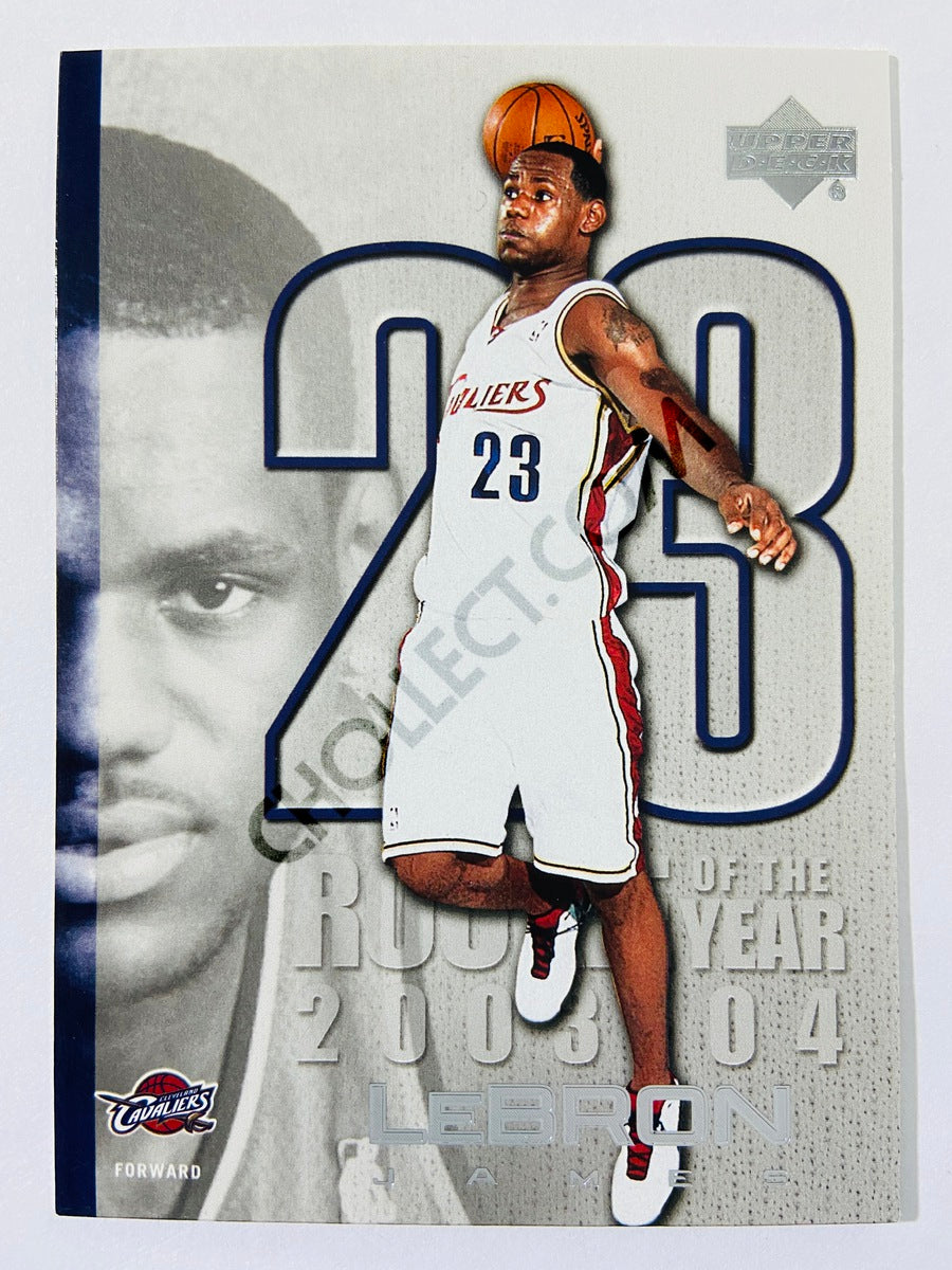 LeBron James - Cleveland Cavaliers 2005 Upper Deck Bonus Insert Rookie of the Year 2003-04 #LJ45