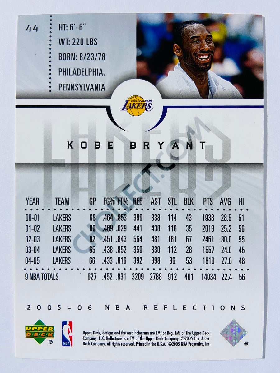 Kobe Bryant - Los Angeles Lakers 2005-06 Upper Deck Reflections #44